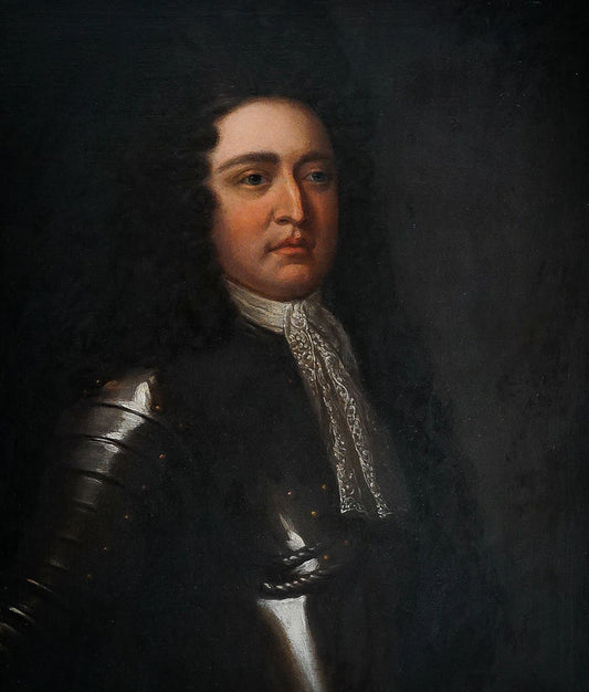 Antique Portrait of William III of England Attributed to Sir Godfrey Kneller - 17th Century Oil Painting