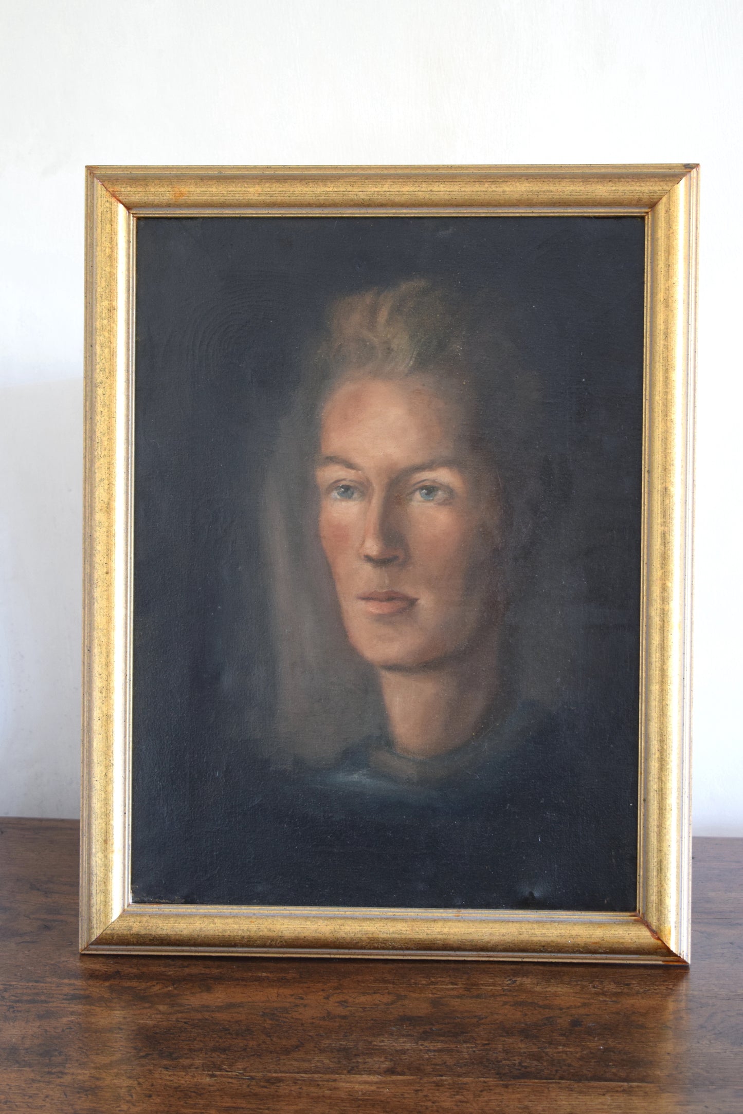 Van HENGLAAR 20th Century Dutch Portrait, Oil on Canvas