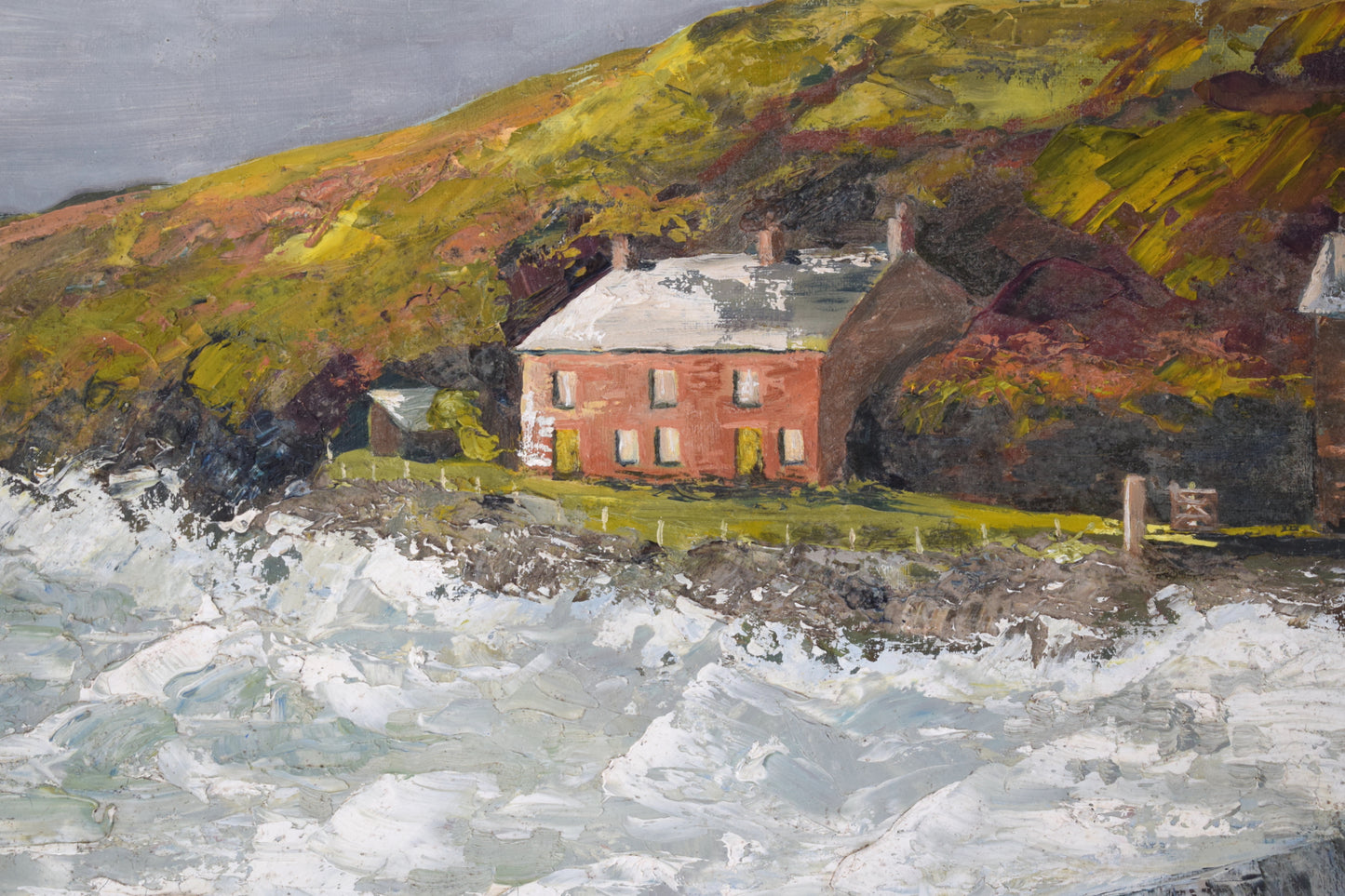 Suzie BISHOP Landscape, Port Quin Cornwall, Oil on Canvas