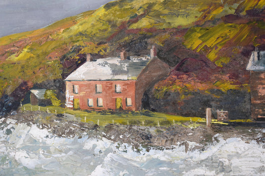 Suzie BISHOP Landscape, Port Quin Cornwall, Oil on Canvas