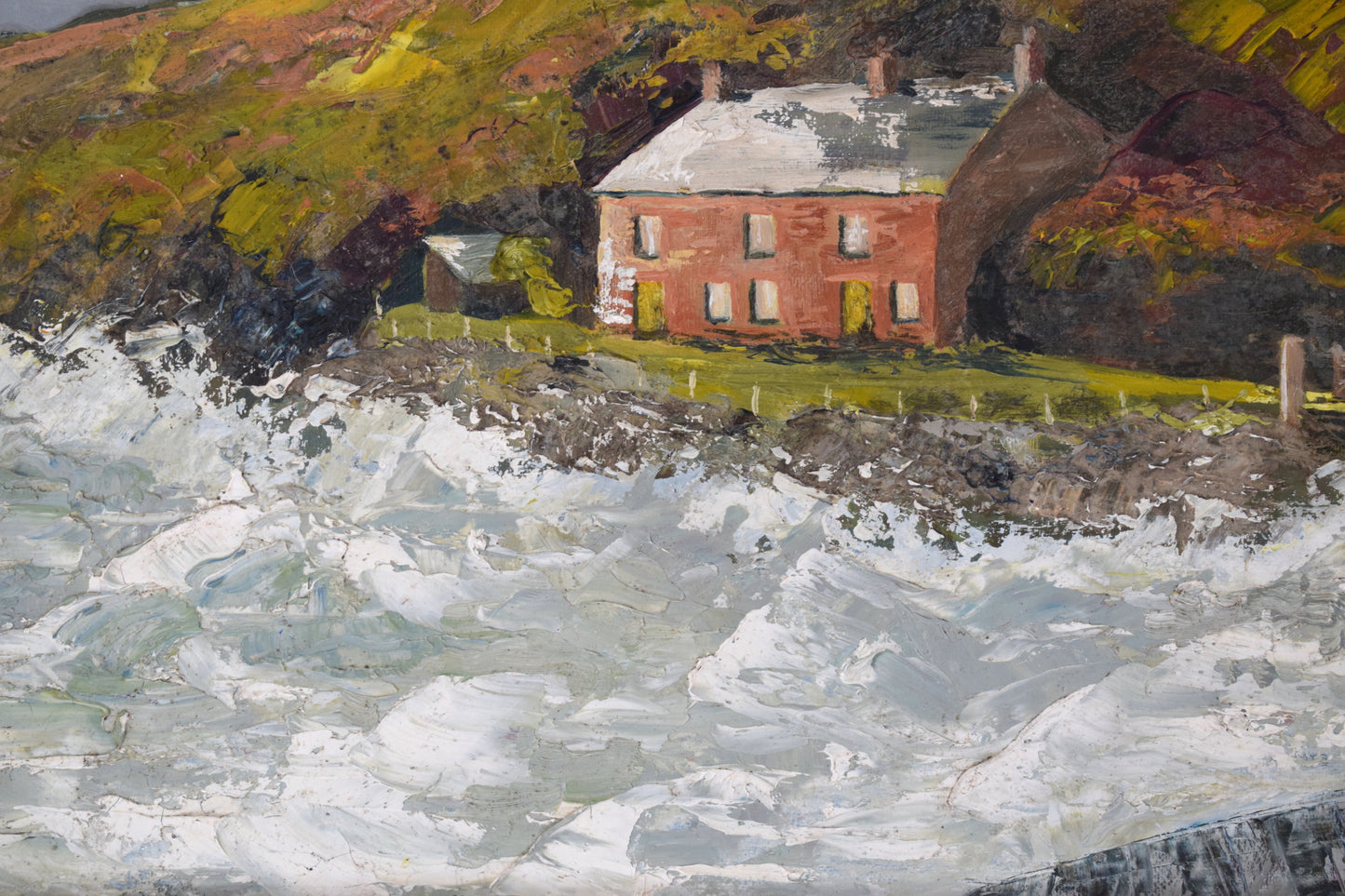 Suzie BISHOP Landscape, Port Quin Cornwall, Oil on Canvas