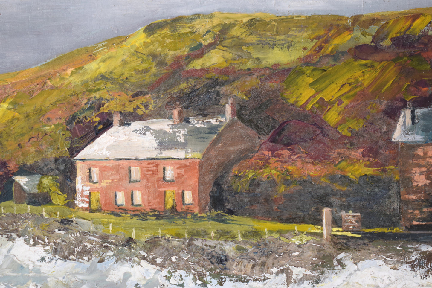 Suzie BISHOP Landscape, Port Quin Cornwall, Oil on Canvas