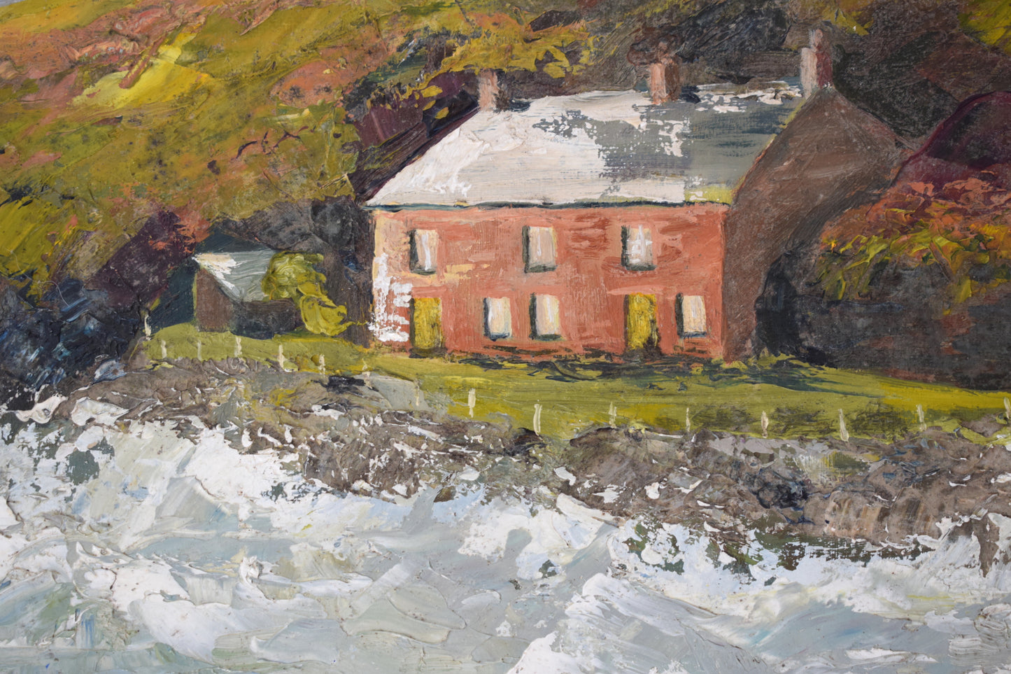 Suzie BISHOP Landscape, Port Quin Cornwall, Oil on Canvas