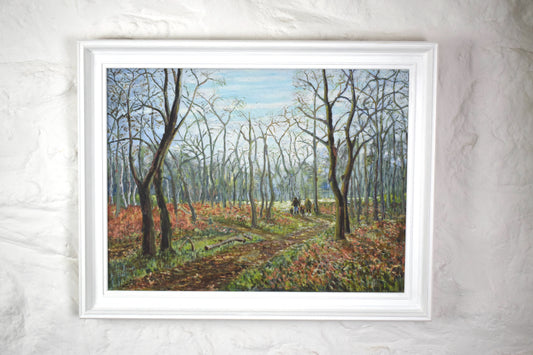 Basil Garsed 20th Century Landscape Scene, Ruislip Woods, Oil on Canvas