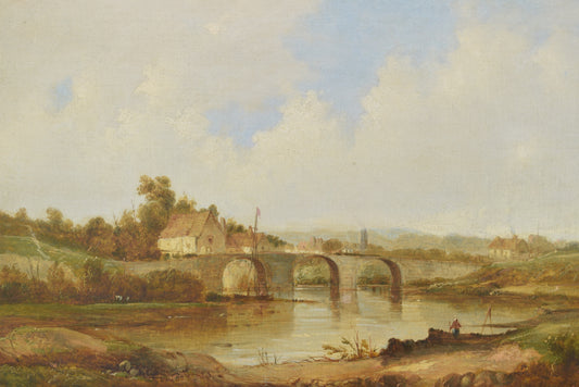 19th Century Landscape, AlFRED VICKERS SENIOR (1786-1868), Oil on Canvas